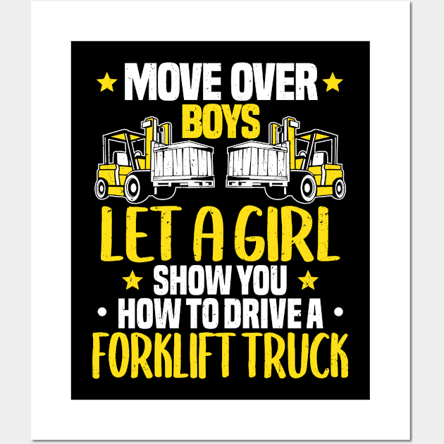 Forklift Driver Forklift Operator Forklift Truck Wall Art by Krautshirts